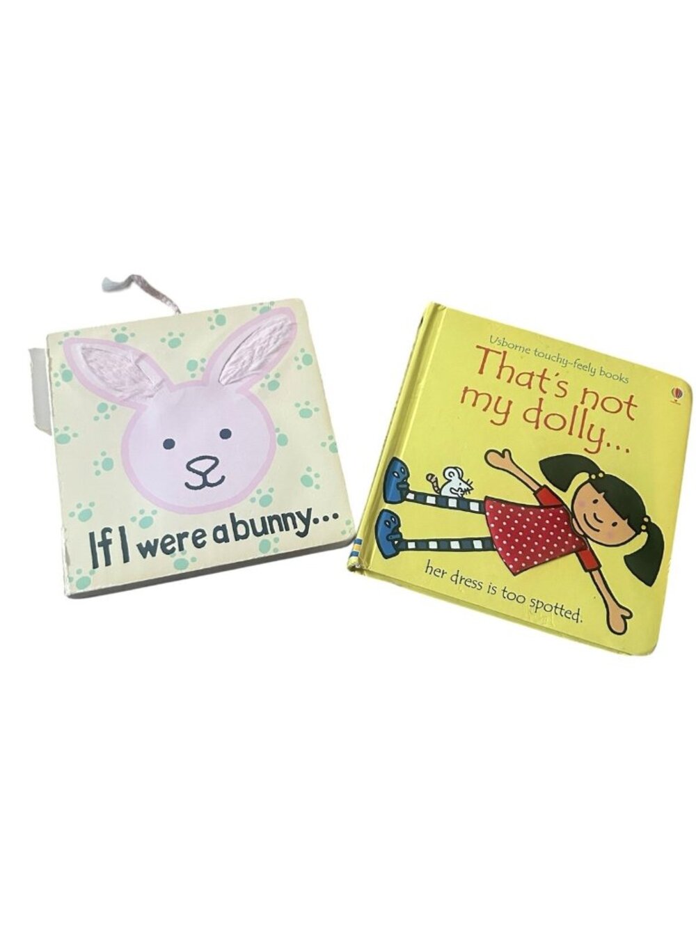Usborne Touchy-Feely Book That's Not My Dolly and Jellycat If I were a bunny